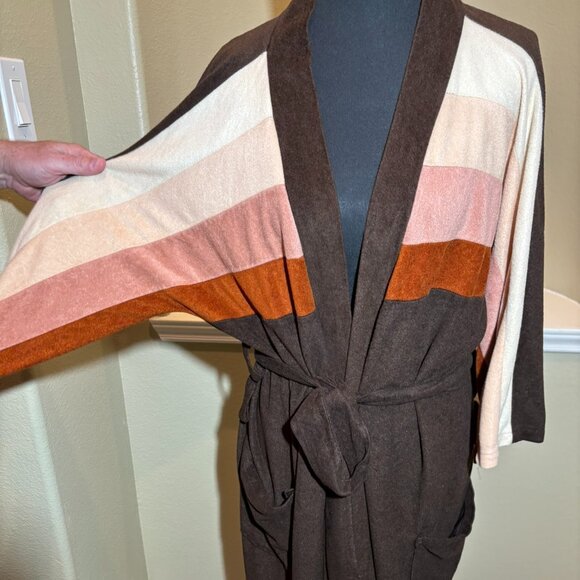 🤎 Sears 80s Retro Vintage Men's Robe One Size Fits All - Picture 6 of 12